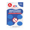 BibBoards bibSNAPS Race Bib Clips, Plain Blue, 4 Pack - color: Plain Blue