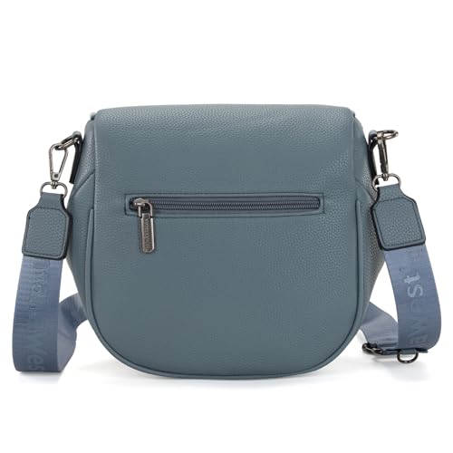 Montana West Crossbody Bag for Women, Vegan Leather Bum Bag with Coin Purse - color: Jean