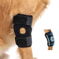 Dog Elbow Protector for Front & Rear Legs Breathable Dog Knee Brace with Adjustable Straps, Hock Joint Support for ACL CCL Tear, Arthritis, Sprain, Post-Surgery Recovery, Anti-Licking (M) - size: M