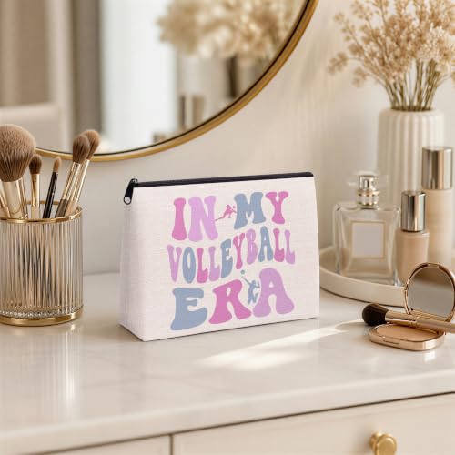 Volleyball Zipper Makeup Bag Gifts for Women - color: Volleyball