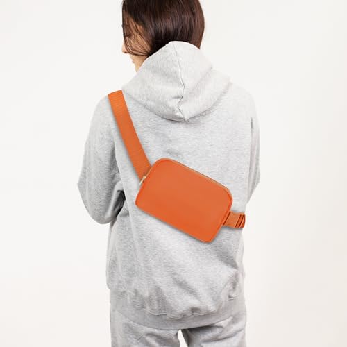 Waist Belt Bag Fashion Fanny Women and Men Gift Waist Pack With Adjustable Strap For Travel Running Hiking Walking Orange - color: Orange Fanny Pack