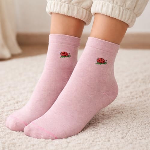 Mid-Crew Compression Socks | Half-Cushion | Dr Motion ( 6 Pairs ) - color: Assorted a