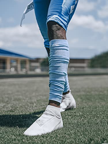 Nxtrnd Football Leg Sleeves, Calf Sleeves for Men & Boys, Sold as a Pair - color: Columbia Blue, size: One Size