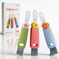 3 in 1 Cup Lid Cleaning Brush, Portable Cup Cleaner Brush, 2024 New Water Bottle Cleaner Brush, 3 in 1 Multifunctional Cleaning Brush for Home Kitchen Cleaning Tools（3PCS） - size: Small