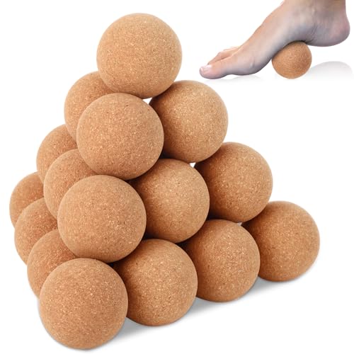 Seenelling 20 Pcs Cork Massage Ball Myofascial Release Therapy, 2 Inch - size: 2 inches