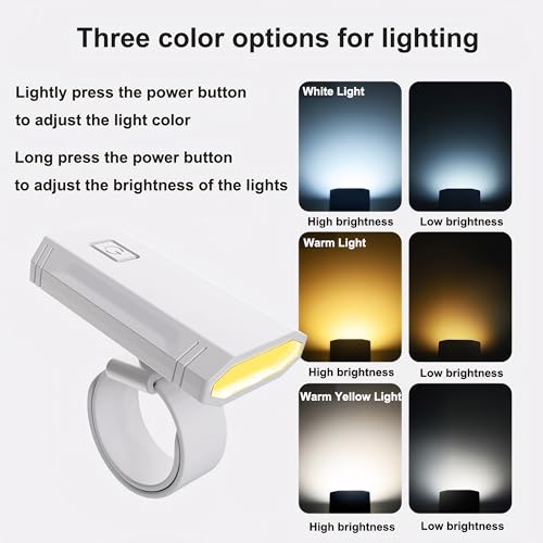 LED Wrist Flashlight, 3 Color temperatures, 360 Degree Adjustable