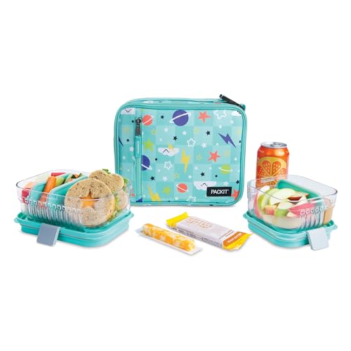PackIt Freezable Classic Lunch Box, Happy Clouds - color: Happy Clouds