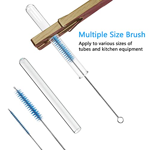 CiaraQ Bottle Cleaning Brushes, 8 Inch Nylon Tube Brush Set - color: Blue, size: 8.0 Inch (10pcs)