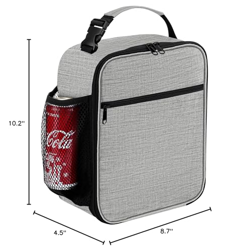 ZM-YOUTOO Lunch Box for Men - Reusable Lunch Bag Men Adult Women- Insulated Small LunchBox (Light Gray) - color: Light Gray