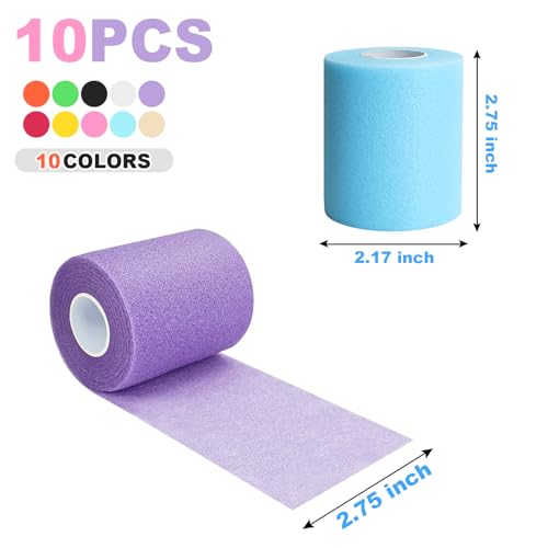 10‑Pack 2.75 Inch Athletic Pre‑Wrap Tape