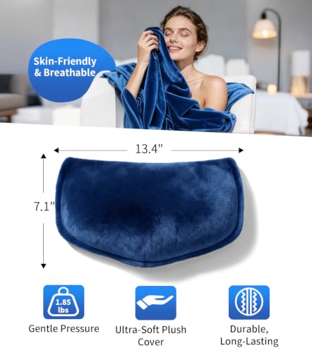 Microwave Heating Pad with Flaxseed, Moist Heat Pack, 13.4 x 7.1 Inch Cordless Warm Compress, Reusable Heat Pad for Back, Muscle Soreness, Menstrual Pain Relief with Machine Washable Cover 1.85lbs