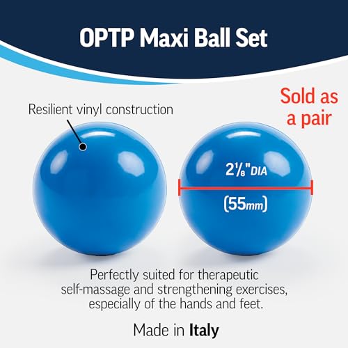 OPTP Maxi Balls Self-Massage Ball Set – Small Massage Balls, 2 1/8"DIA - size: 2 Count (Pack of 1)