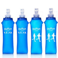 4 Pack Soft Water Bottle, 17oz/500ml Soft Flask Running Bottles for Hydration Pack, TPU Collapsible Running Water Bottle Reusable Handheld Running Flask for Running Hiking Cycling Climbing Traveling