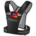 Running Vest Phone Holder for Men & Women, Reflective Running Chest Pack, Adjustable Breathable Vest with Multiple Pockets for Phone, Water Bottle, Keys & Essentials