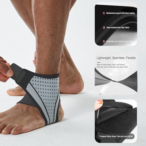 Adjustable Ankle Brace for Men Women(1 Pair) Foot Brace Sleeve
