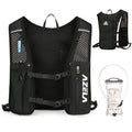 JEELAD Hydration Backpack Lightweight Vest for Hiking Trail Running Gear Cycling Marathon for Women Men - color: B - Black (7L) - with 1.5L PEVA Water Bladder