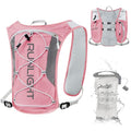 Runlight Running Vest for Women Men, Adjustable Hydration Backpack Breathable Reflective with 1.5L Water Bladder for Hiking, Trail, Running, Marathons, Cycling - color: Pink