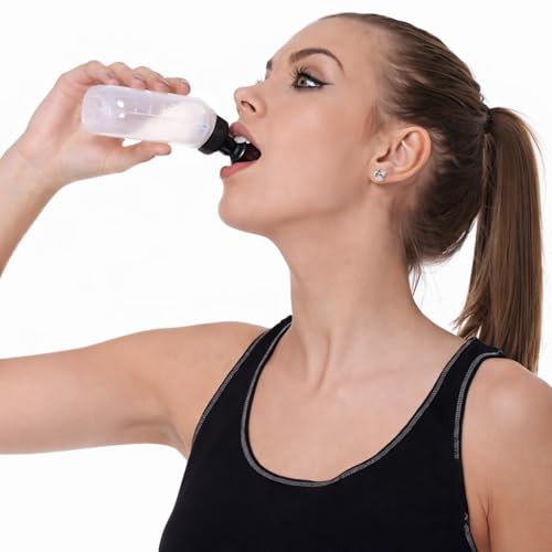 Runtasty 10 oz BPA-Free Water Bottles – 2-Pack Replacement for the Winner’s Hydration Belt, Push-Pull Caps, Spill-Proof Design, Fully Compatible with Most Fuel Belts for Running, Hiking & Cycling