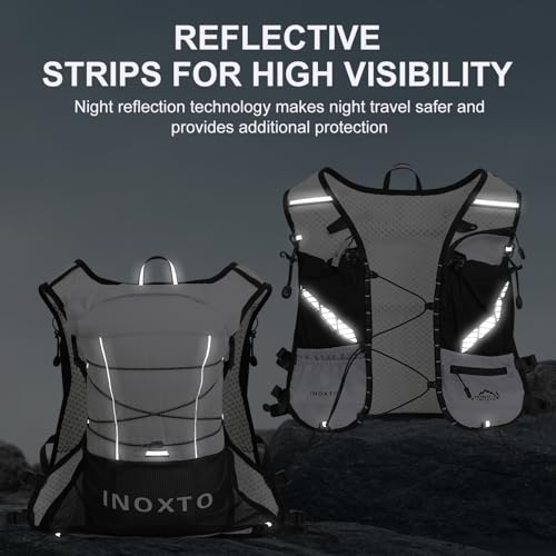 IX INOXTO Running Vest Hydration Backpack, Lightweight Running Backpack - color: White