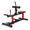 GMWD Adjustable Seated Calf Raise Machine with Band Pegs for Leg Training and Exercise - Home Gym Equipment - color: Red