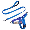 Annchwool No Pull Dog Harness with Padded Handle+5 Ft Leash(Blue-Set,S) - color: Blue Set, size: S