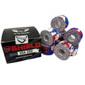 SHIELD Athletic Tape | USA's 250th Anniversary 8 Pack, 1.5 Inch by 10 Yards, Professional Trainer Rigid Wrap for Athletes - Made in the USA - Strong Hold, No Residue, Easy Tear Athletic Tape (Red - color: Red White & Blue