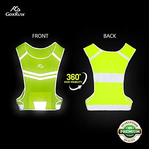 Reflective Running Vest Gear Cycling Motorcycle Reflective Vest,High Visibility Night Running Safety Vest - size: Large-X-Large