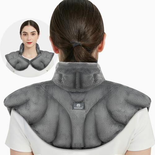 Microwavable Heat Pad for Neck and Shoulders, Warm Compress Wrap, Grey - color: Heat Pad01 -Grey