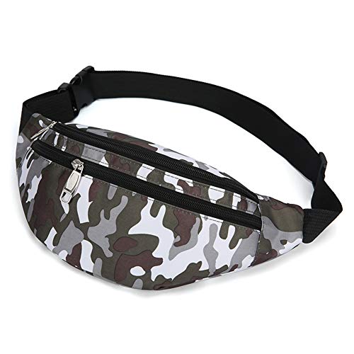 Fanny Pack for Men & Women, Fashion Waterproof Waist Packs with Adjustable Belt, Casual Bag Bum Bags for Travel Sports Running. - color: M-Green