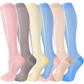 bropite Compression Socks For Women&Men,6 Pairs 20-30 mmHg Knee-High Socks - color: 15-6-pureline, size: Large-X-Large