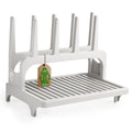 PopYum Gray Space Saving Drying Rack from 100% Recycled Bottles - color: Gray