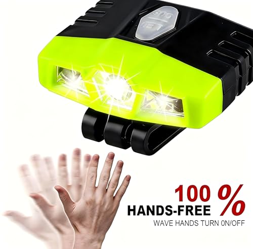 LHOTSE Rechargeable LED Hat Clip Light - color: Green