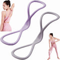 Resistance Bands with Handles,Figure 8 Resistance Band Elastic Fitness Bands Exercise Band for Home Yoga Gym Workout - color: Purple-15LB+Grey-25LB