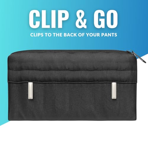 Running Pouch, Slim Running Belt Phone Holder with Credit Card Slot - Fanny Pack for Men and Women, Runners Waist Pack with Innovative Clip Design