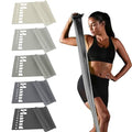 Resistance Bands Set for Physical Therapy, Rehab, Yoga and Pilates - color: Gradient Gray 10-115 lbs