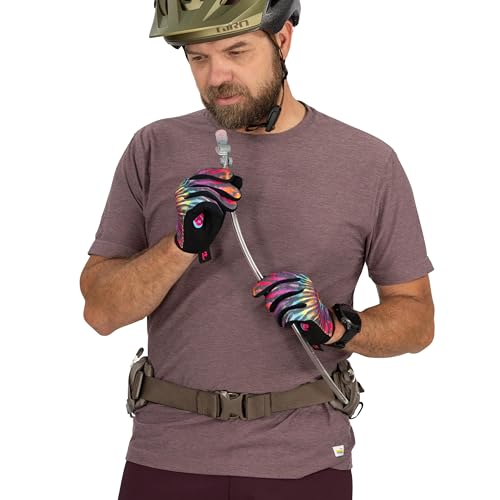 Osprey Seral Biking Waist Pack with Hydraulics Reservoir for Men & Women, Hydration Belt with Water Bladder - color: Raven Black, style: 7L