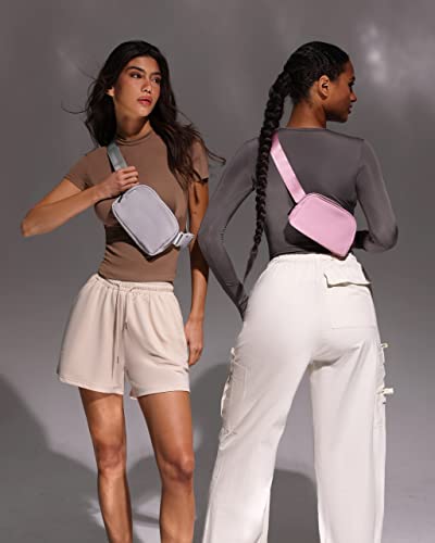 YOSHUYUKI Fanny Pack Crossbody Bag Trendy Waterproof Small Sling Cross Body Purse for Women Men Fashion Waist Packs Mini Belt Pouch Chest Bum Hip Bag Lulu Dupes for Travel Vacation Running Ash - color: Ash