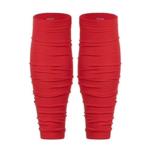 Football Leg Sleeves Scrunch Style Calf Compression Sleeve Men One Size - color: Red