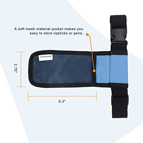 Massage Oil Holster, Adjustable and Durable Massage Holster, Bag only, Bottle not Included - color: Skyblue