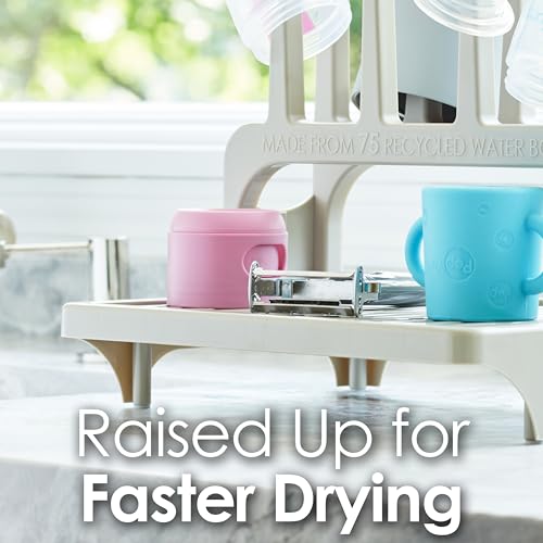 PopYum White Space Saving Drying Rack from 100% Recycled Bottles - color: White
