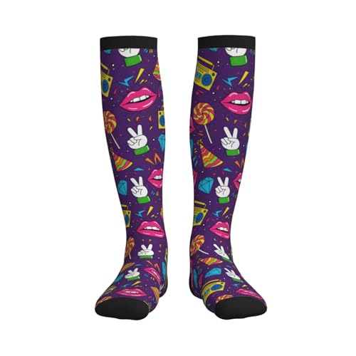 Graduated Compression Socks Knee High For Women Men Athletic - color: 14