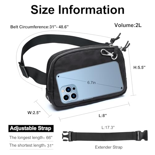 Mini Belt Bag for Women, RFID Small Fanny Pack, Womens Fashion Waist Packs with Extender Strap, Crossbody Bum Bags - color: J08-leopard