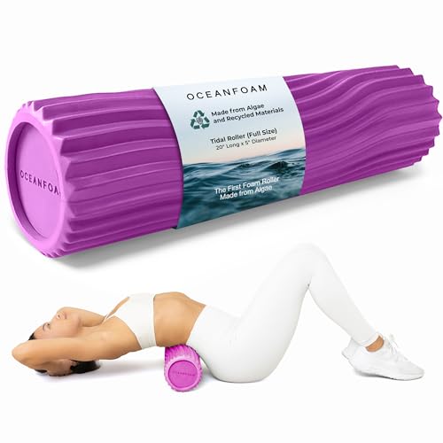 Oceanfoam Tidal Roller - Muscle Massage Foam Roller for Exercise (Magenta) - color: Magenta