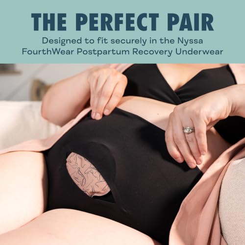 Nyssa Between-Legs Ice/Heat Pack – Reusable Hot & Cold Therapy Pad for Postpartum Birth Recovery – Contoured Design for Comfort & C-Section Support – Fits FourthWear Underwear