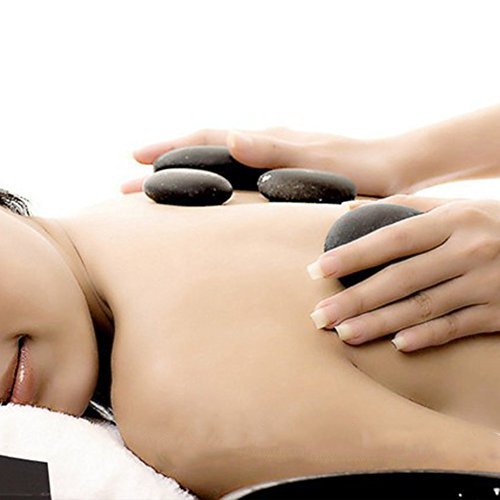 Zabrina 4 Pcs Personal Large Massage Stone Set Basalt Hot Rocks Stones, 2.75 in* 3.54 in