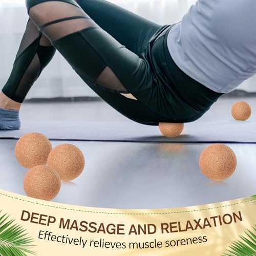 Seenelling 50 Pcs Cork Massage Ball Myofascial Release Therapy, 2 Inch - size: 2 inches