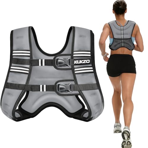 Weighted Vest Woman, 6/8/12/16/20/25/30lb Weight Vest for Women Men - color: Grey, size: 16LB