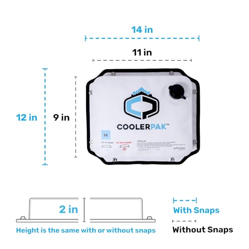 Refillable & Reusable Ice Packs for Coolers – Stays Cold for Days – Non-Toxic & Leakproof, Suitable for Potable Drinking Water – Built Tough, Rolls Up for Easy Storage - size: 7 lb