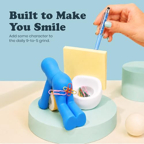 The Butt Tape Dispenser – Funny Blue Desk Accessories, Office Gag Gift - color: Blue