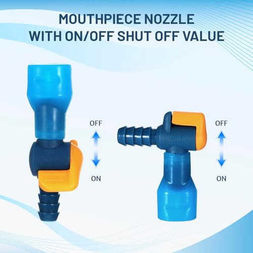 6PCS Bite Valve Mouthpiece Replacement for Water Hydration Bladder